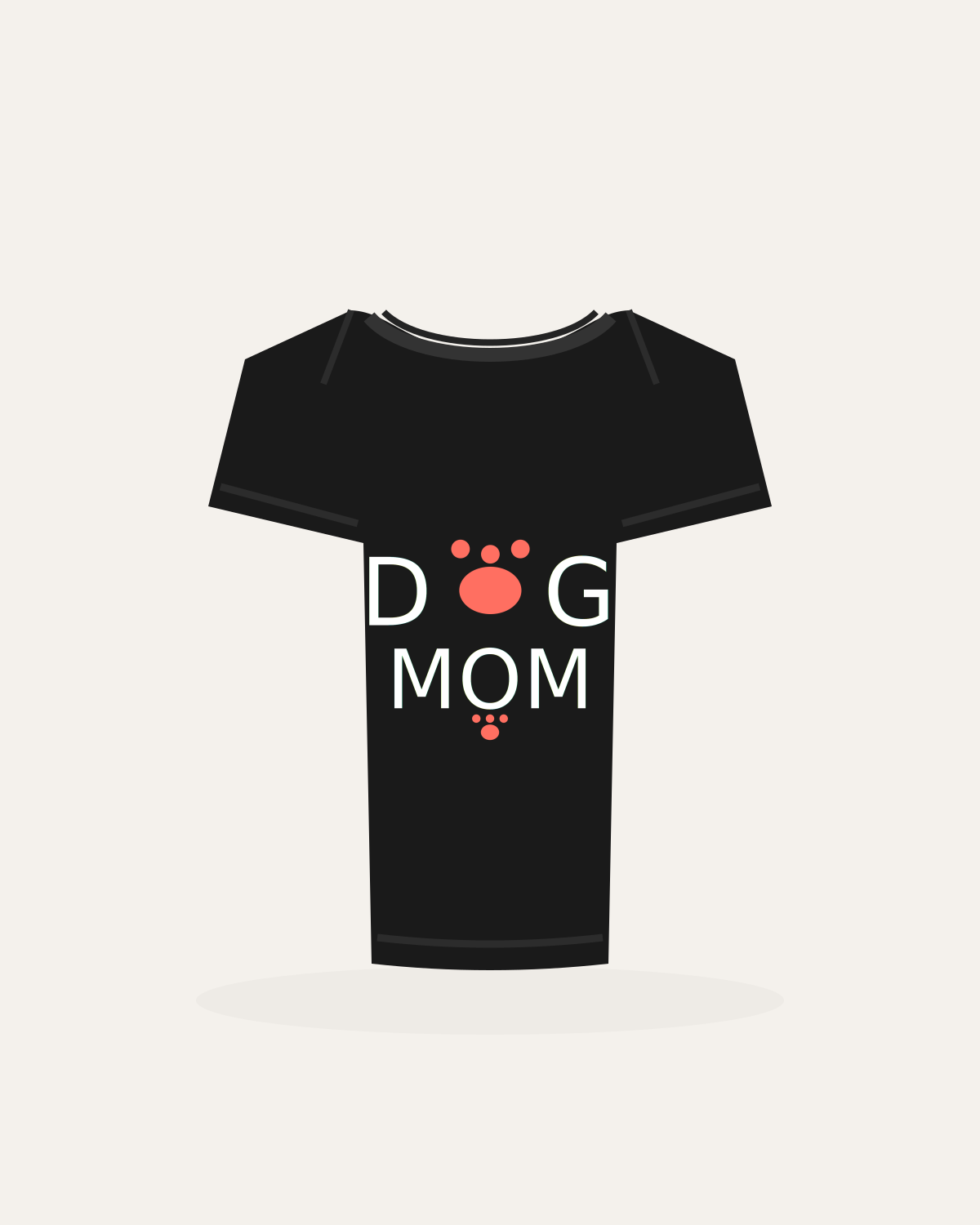 Dog Mom t-shirt mockup